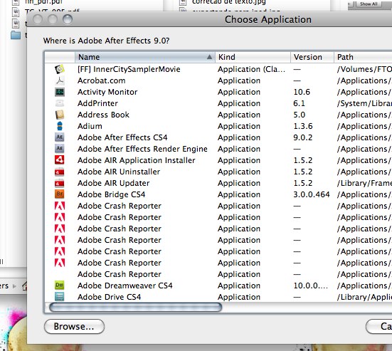 Choose Application