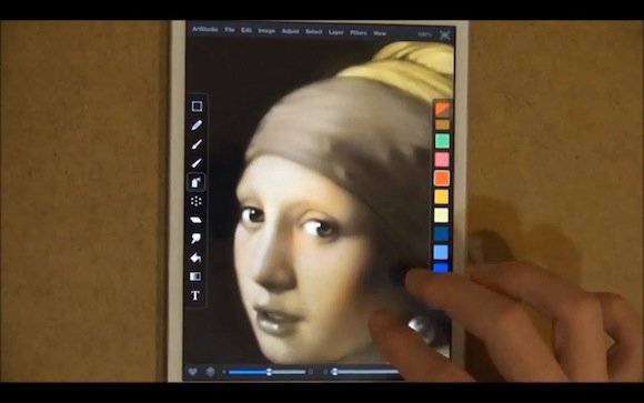 Girl with a Pearl Earring no iPad