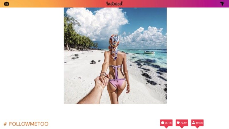 Se você passar alguns minutos dando uma olhada no que é publicado no instagram, você começa a observar alguns padrões visuais nas fotografias. E foi pensando nisso que um usuário do Vimeo chamado Oliver Kmia resolveu criar um video chamado "Instravel — A Photogenic Mass Tourism Experience”. Lá ele mostra como somos todos fixados em criar imagens perfeitas e, dessa forma, acabamos criando uma versão homogênea da nossa criatividade.